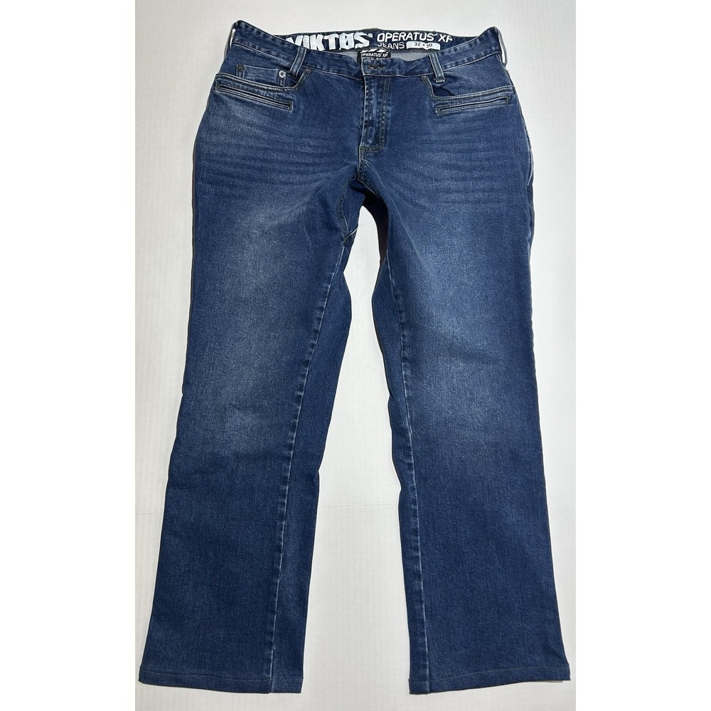 Viktos Operatus XP Tactical Jeans Mens 32x30 Straight Blue Workwear Inseam EUC